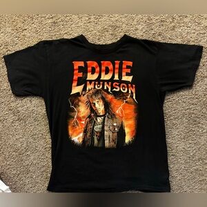 Stranger Things 4 Eddie Munson Portrait Tee Men’s size Large Great Condition